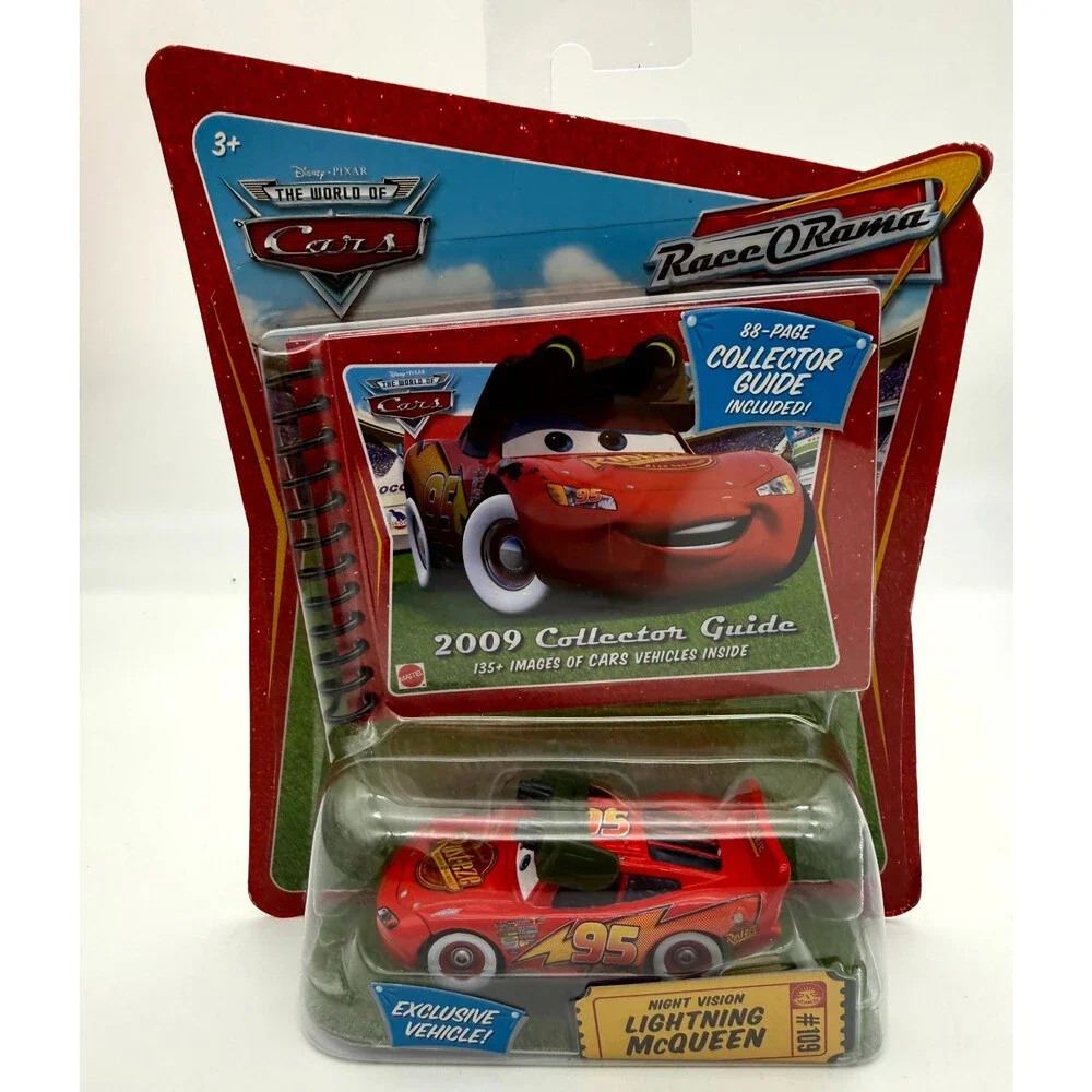Disney Pixar Cars Night Vision McQueen #109 2009 Collector Guide NIP